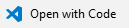 The Open with Code option in the right-click menu